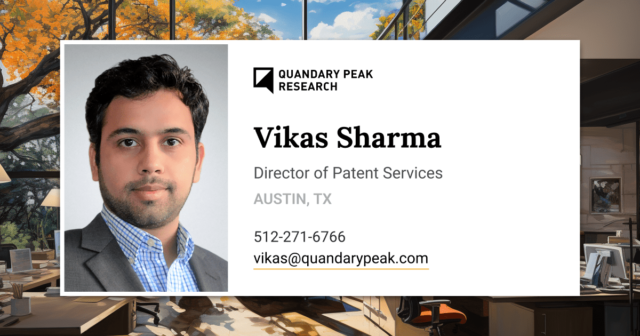 Vikas Sharma | Director of Patent Services