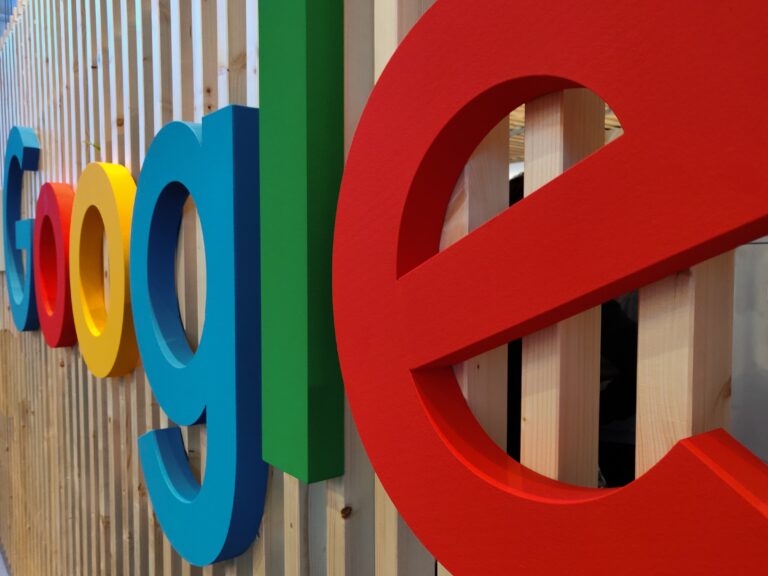 Photo of colorful Google signage