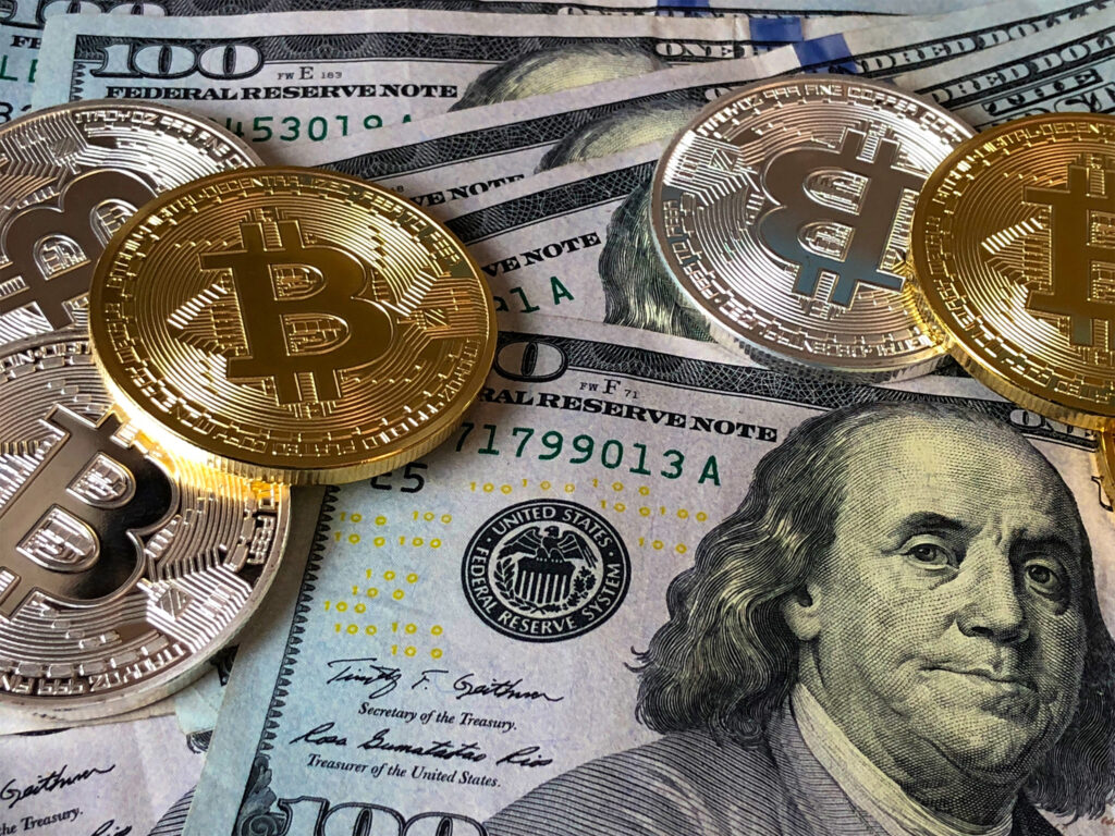 cryptocurrency and U.S. dollars