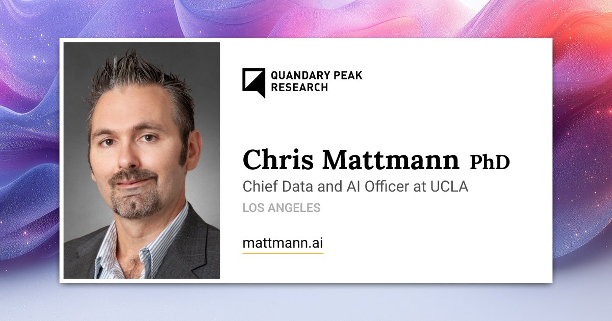 Chris Mattmann, PhD | Chief Data & AI Officer, UCLA