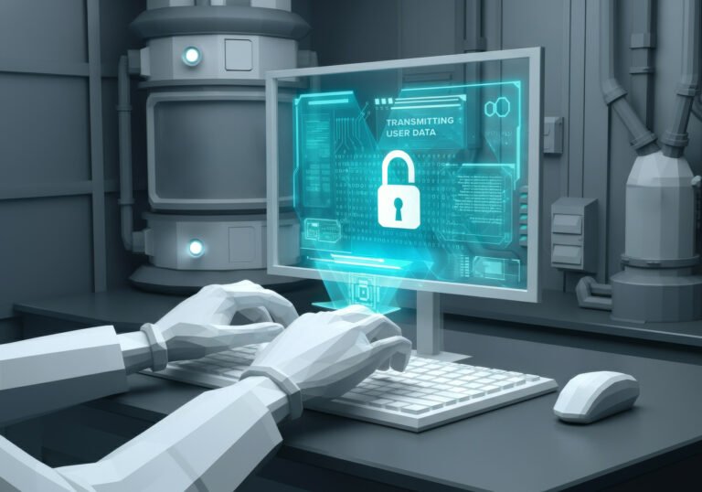 Concept image of user data captured and transmitted without consent