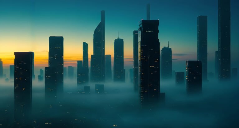 Concept Image of Futuristic PropTech Real Estate