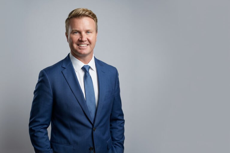 Studio portrait of Expert Witness, Joshua Goshorn, who recently joined Quandary Peak Research