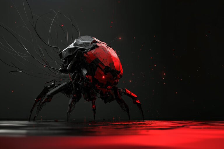 Concept rendering of zero-day AI-generated malware.